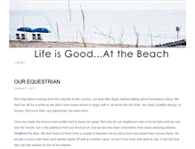 Tablet Screenshot of lifeisgoodatthebeach.ca